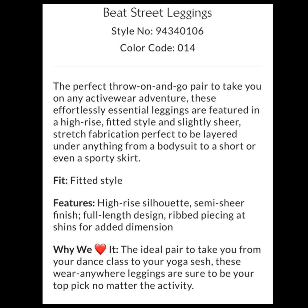 🧨HUGE SALE-PRICES FIRM-NWTS-$80 FREE PEOPLE Beat Street Leggings High Rise M L - Picture 8 of 8